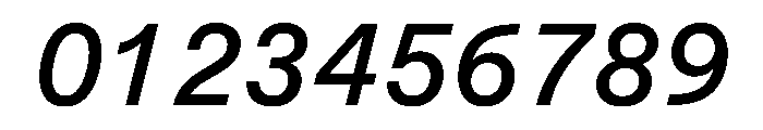 EKBaumerMono MediumItalic Font OTHER CHARS