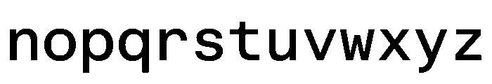 EKBaumerMono Medium Font LOWERCASE