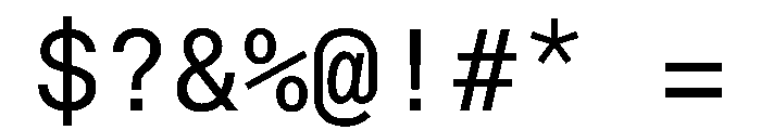 EKBaumerMono Regular Font OTHER CHARS