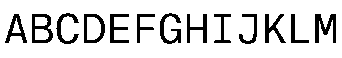 EKBaumerMono Regular Font UPPERCASE