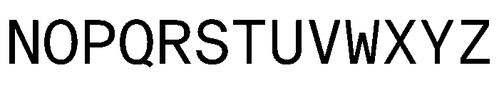 EKBaumerMono Regular Font UPPERCASE