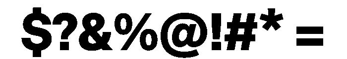 EKBaumerUniwidth Black Font OTHER CHARS