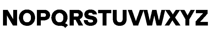 EKBaumerUniwidth Black Font UPPERCASE