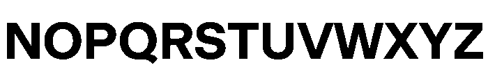 EKBaumerUniwidth Bold Font UPPERCASE