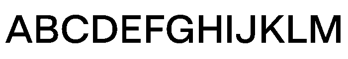 EKBaumerUniwidth Medium Font UPPERCASE