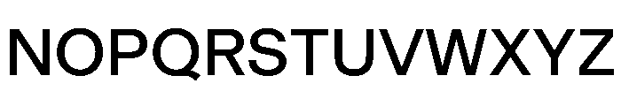 EKBaumerUniwidth Medium Font UPPERCASE