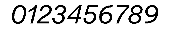 EKBaumerUniwidth RegularItalic Font OTHER CHARS