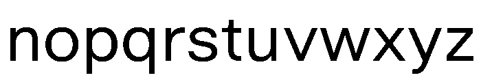 EKBaumerUniwidth Regular Font LOWERCASE