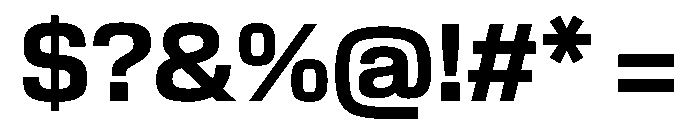EKModena Bold Font OTHER CHARS