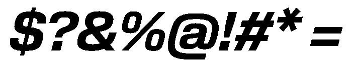 EKModena BoldItalic Font OTHER CHARS