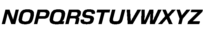 EKModena BoldItalic Font UPPERCASE