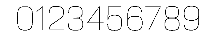 EKModena Hairline Font OTHER CHARS