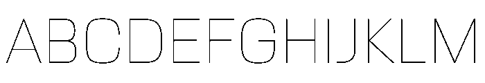 EKModena Hairline Font UPPERCASE