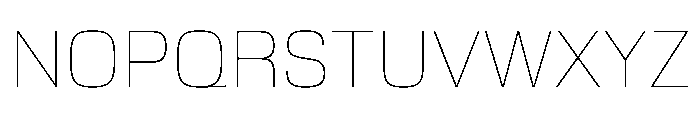 EKModena Hairline Font UPPERCASE