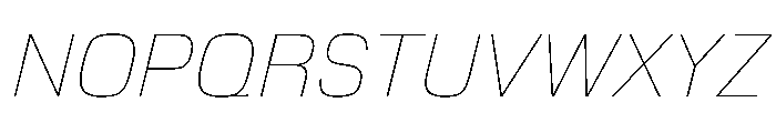 EKModena HairlineItalic Font UPPERCASE