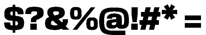 EKModena Heavy Font OTHER CHARS