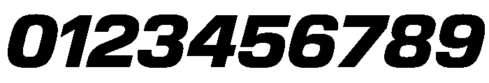 EKModena HeavyItalic Font OTHER CHARS