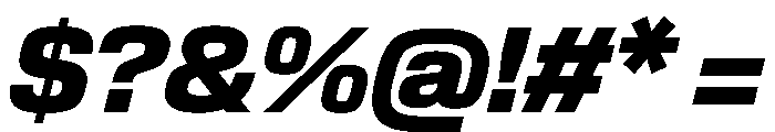 EKModena HeavyItalic Font OTHER CHARS