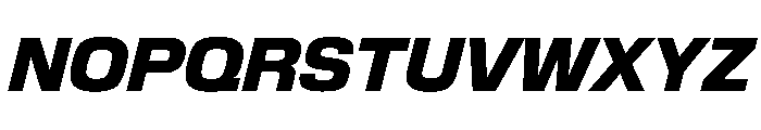 EKModena HeavyItalic Font UPPERCASE