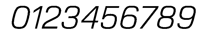 EKModena LightItalic Font OTHER CHARS