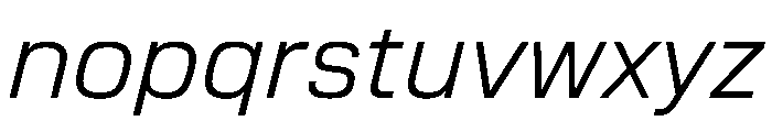 EKModena LightItalic Font LOWERCASE