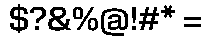 EKModena Medium Font OTHER CHARS