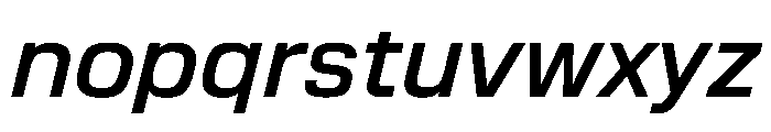EKModena MediumItalic Font LOWERCASE