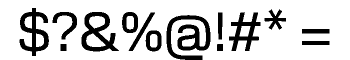 EKModena Regular Font OTHER CHARS
