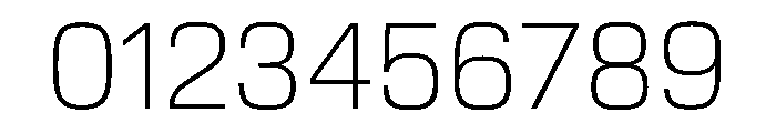 EKModena Thin Font OTHER CHARS