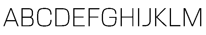 EKModena Thin Font UPPERCASE