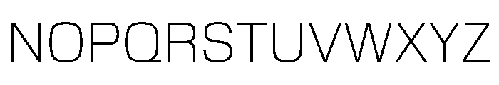 EKModena Thin Font UPPERCASE