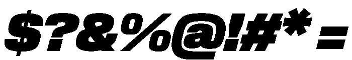 EKModena UltraItalic Font OTHER CHARS