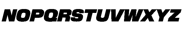 EKModena UltraItalic Font UPPERCASE