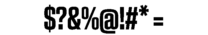 EKModenaCompressed Bold Font OTHER CHARS