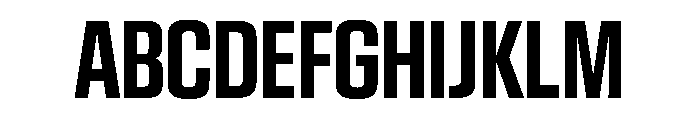 EKModenaCompressed Bold Font UPPERCASE