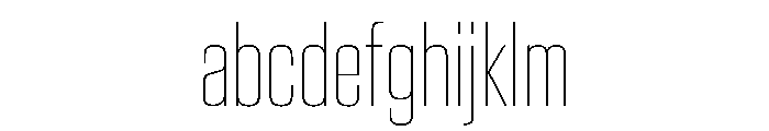 EKModenaCompressed Hairline FONT