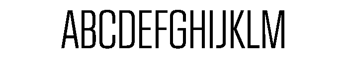EKModenaCompressed Light Font UPPERCASE