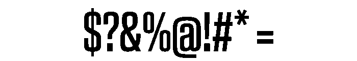 EKModenaCompressed Medium Font OTHER CHARS