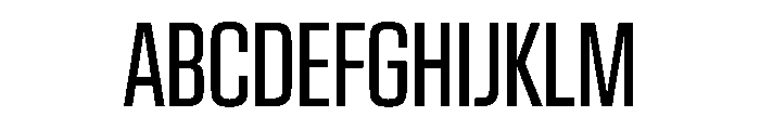 EKModenaCompressed Regular Font UPPERCASE