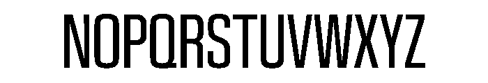 EKModenaCompressed Regular Font UPPERCASE