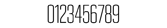 EKModenaCompressed Thin Font OTHER CHARS