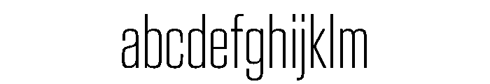 EKModenaCompressed Thin FONT