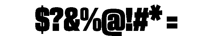 EKModenaCompressed Ultra Font OTHER CHARS