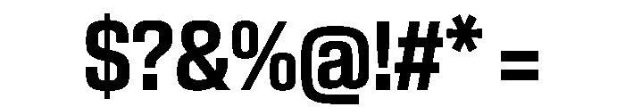 EKModenaCondensed Bold Font OTHER CHARS