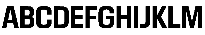 EKModenaCondensed Bold Font UPPERCASE