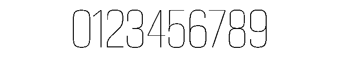 EKModenaCondensed Hairline Font OTHER CHARS