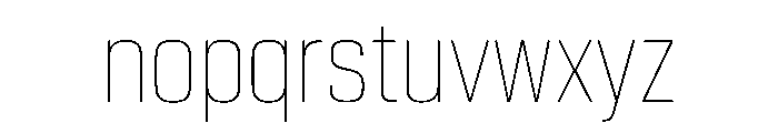EKModenaCondensed Hairline Font LOWERCASE