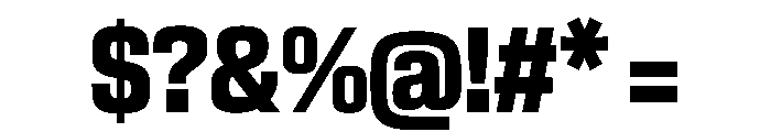 EKModenaCondensed Heavy Font OTHER CHARS