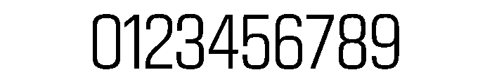 EKModenaCondensed Light Font OTHER CHARS