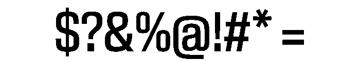 EKModenaCondensed Medium Font OTHER CHARS